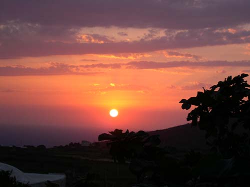 Pantelleria panorami:tramonto